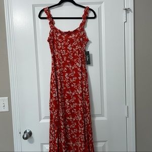 Lulus floral print midi dress